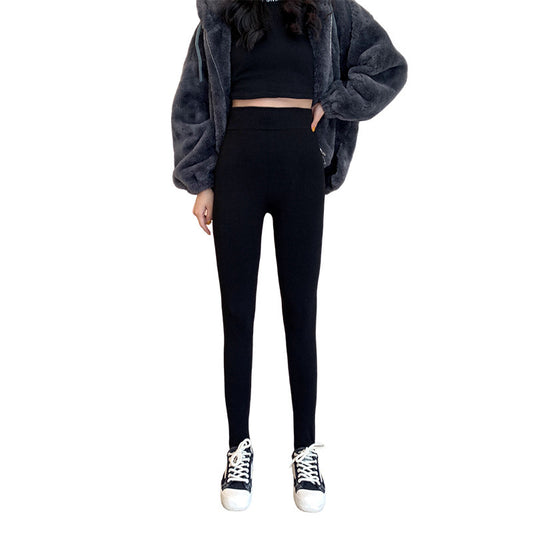 Bottoming Women's Outer Wear Plus Velvet Pencil Pants Students