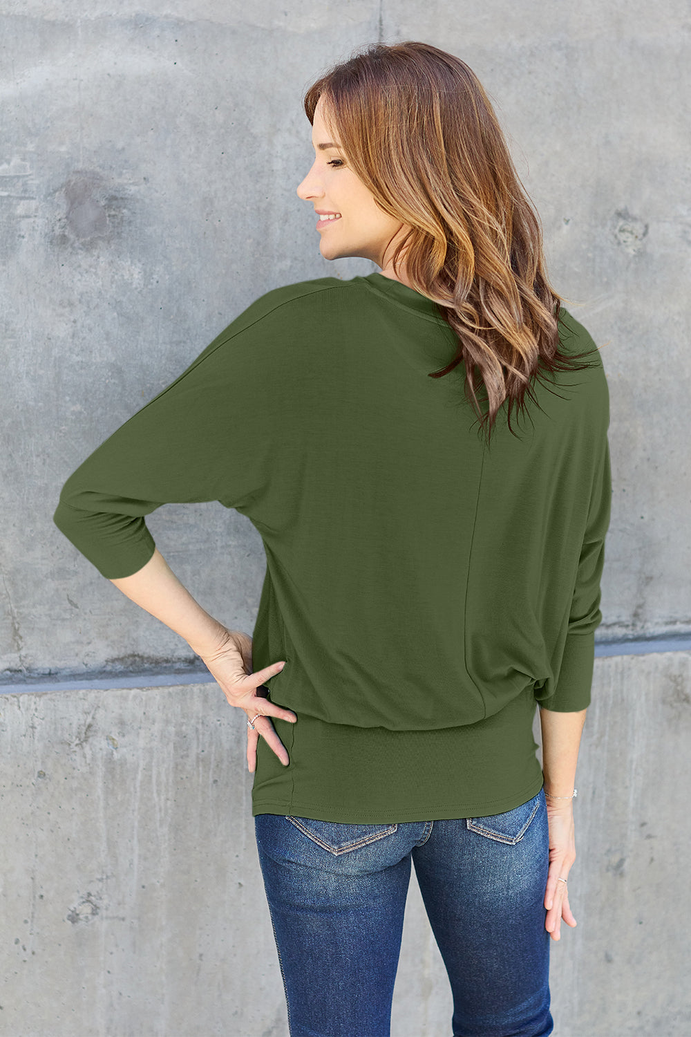Batwing Sleeve Blouse