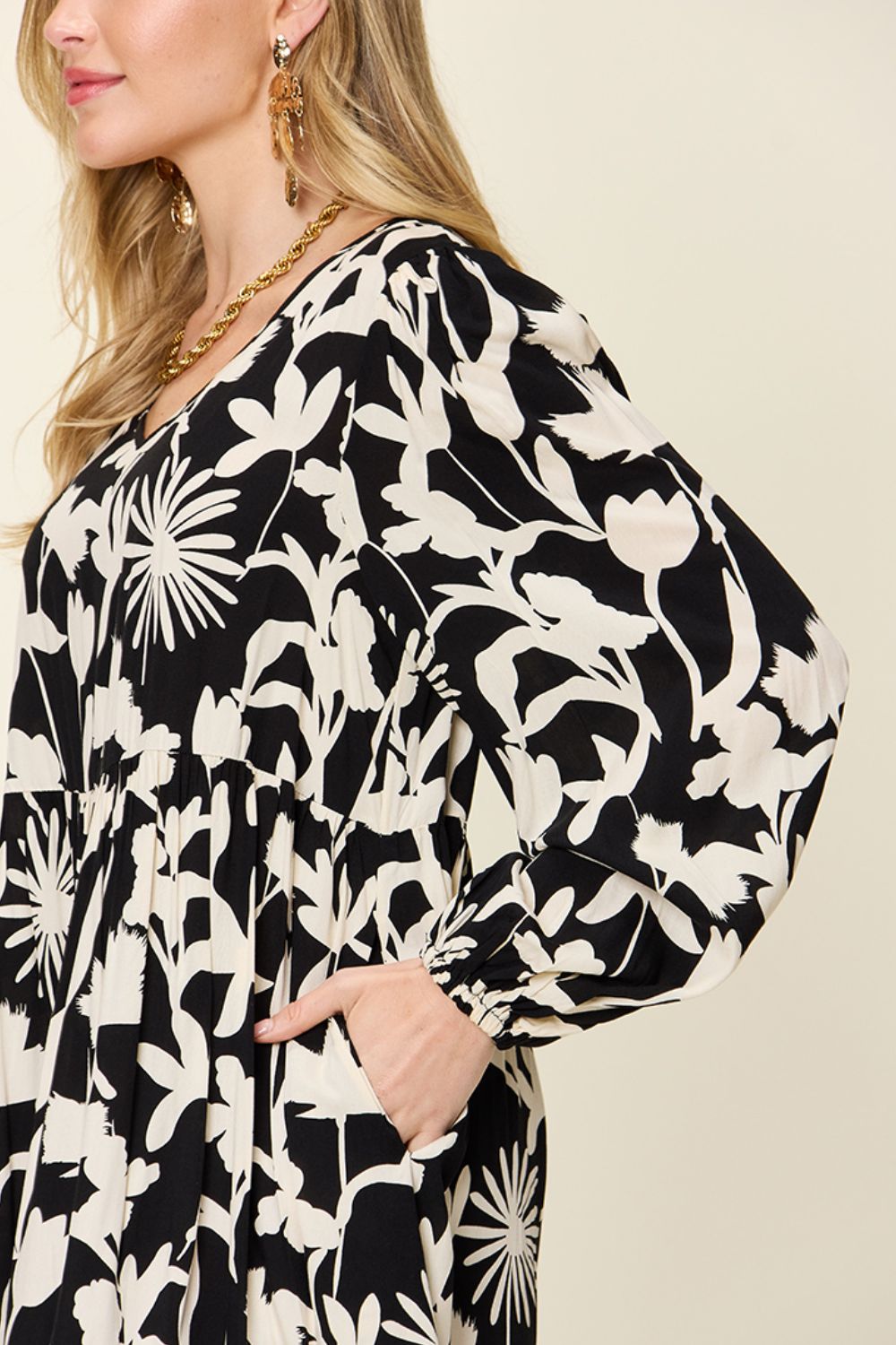 Ruffle Hem Dress