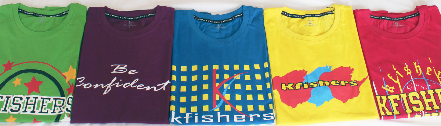 Kfishers Short Sleeve Mens Tshirt Yellow - Premium T-Shirt from KFISHERS - Just $8! Shop now at KFISHERS