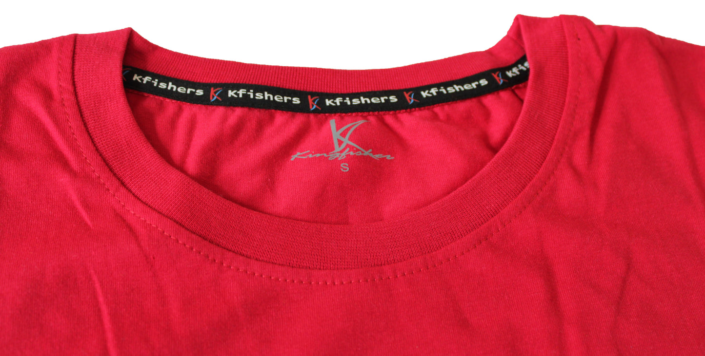 Kfishers Mens Short Sleeve Tshirt Red - Premium T-Shirt from KFISHERS - Just $6! Shop now at KFISHERS