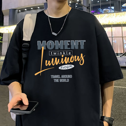 Short-sleeved T-shirt Men's Cotton Printed Top