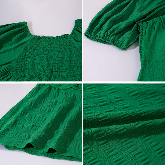 European And American Leisure Vacation Short Sleeve Dress Women's Clothing