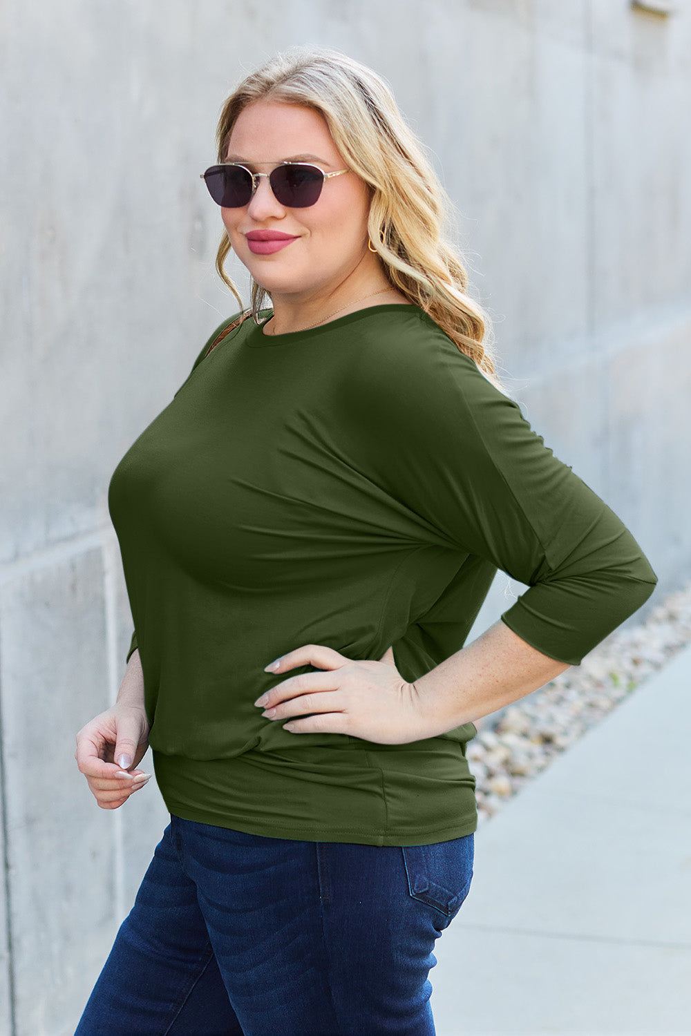 Batwing Sleeve Blouse