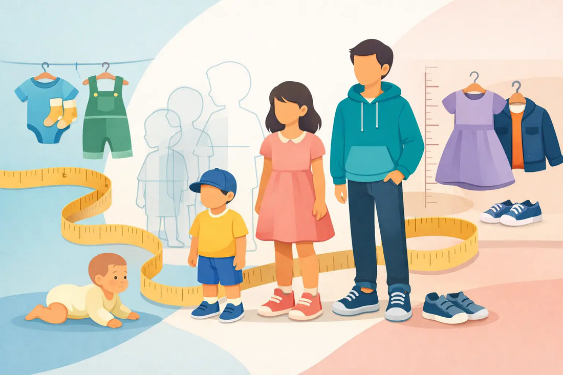 Guide to Kids Clothing Sizes for Every Age