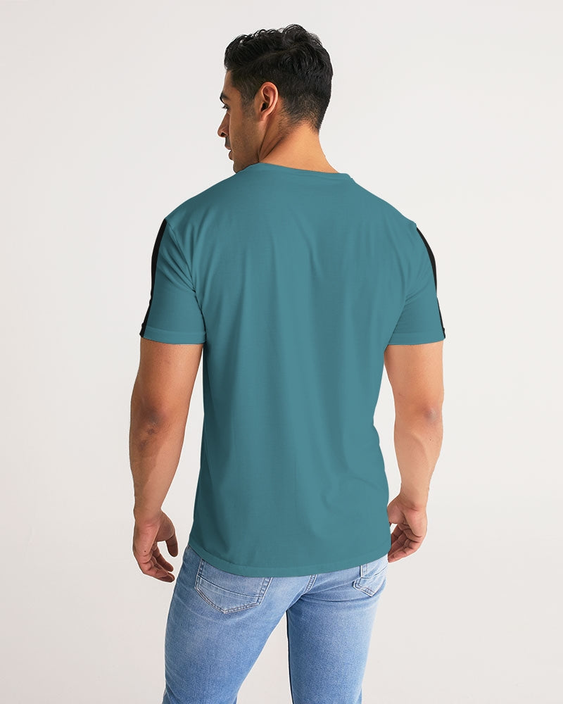 Men's Harvard Stripe Performance Dark Teal Crewneck Shirt