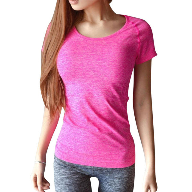 Women T Shirt professional sports Quick Drying Fitness T-shirt short-sleeve exercise clothes T-shirt