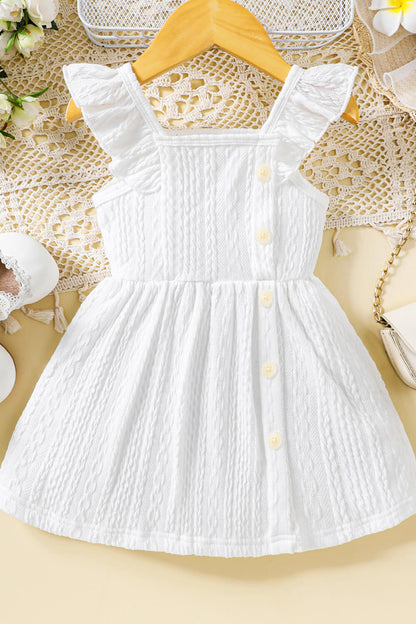 Ruffle Shoulder Dress 