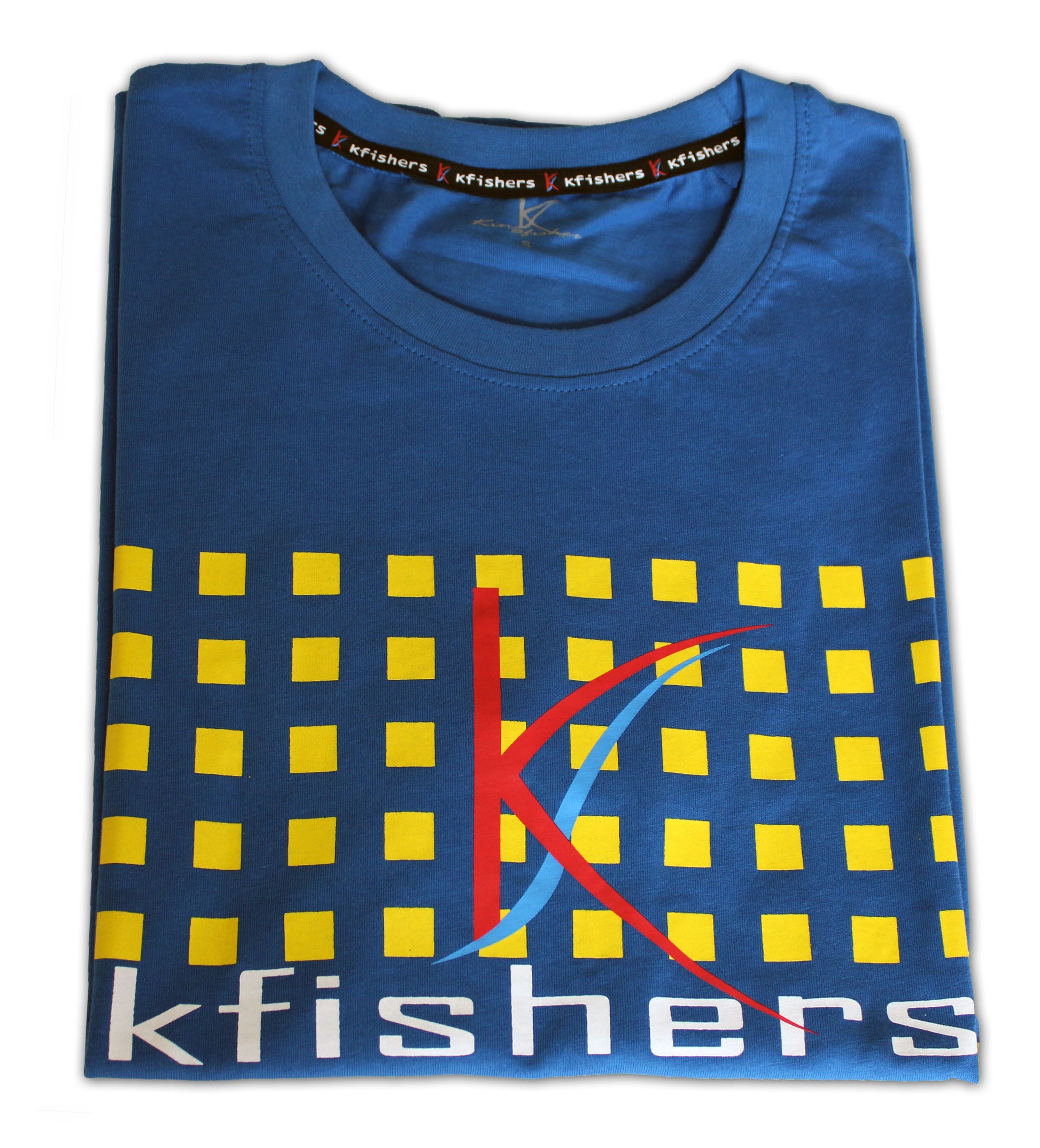 Kfishers Mens Short Sleeve T-shirt Blue - Premium T-Shirt from KFISHERS - Just $8! Shop now at KFISHERS