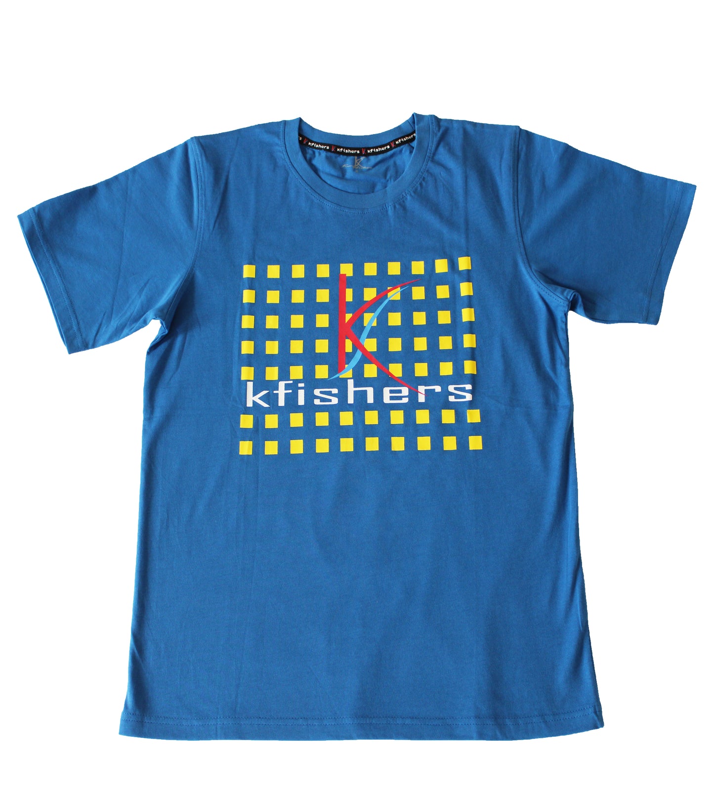 Kfishers Mens Short Sleeve T-shirt Blue - Premium T-Shirt from KFISHERS - Just $8! Shop now at KFISHERS