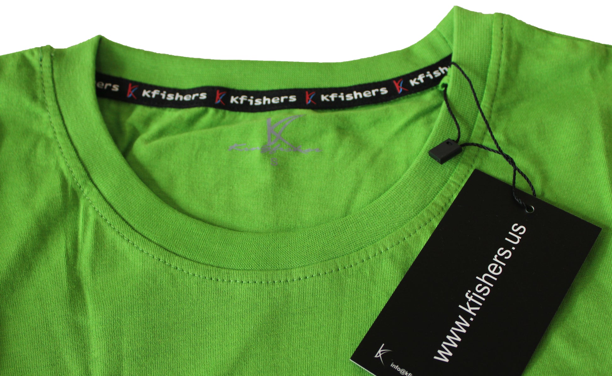 Kfishers Mens Short Sleeve T-shirt Green - Premium T-Shirt from KFISHERS - Just $8! Shop now at KFISHERS