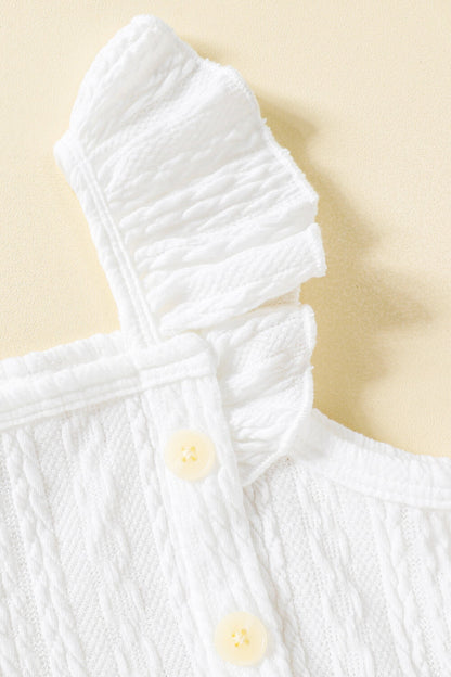 Ruffle Shoulder Dress 