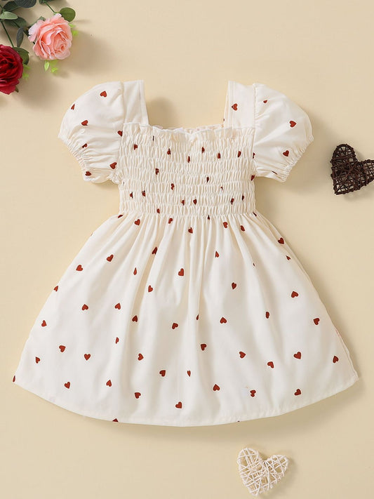 Heart Print Dress